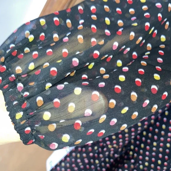 Signature multi colored polka dot w metallic accents size MP - Picture 16 of 17